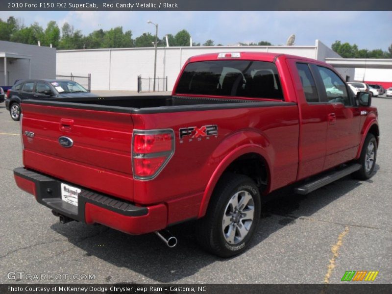 Red Candy Metallic / Black 2010 Ford F150 FX2 SuperCab