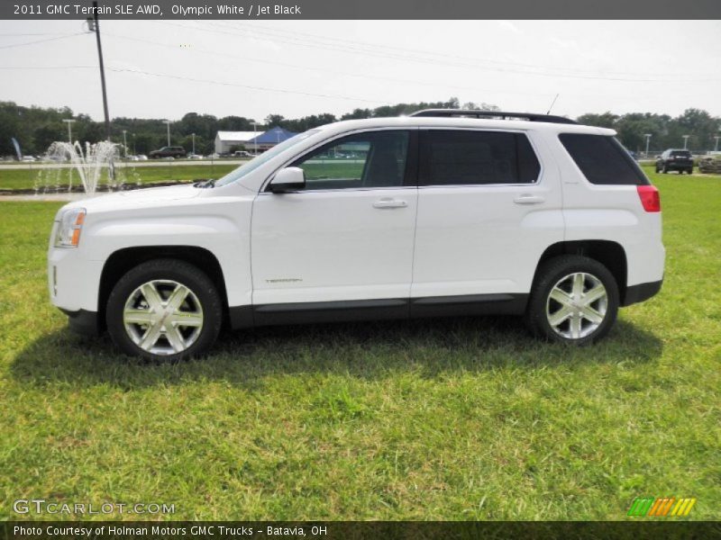 Olympic White / Jet Black 2011 GMC Terrain SLE AWD