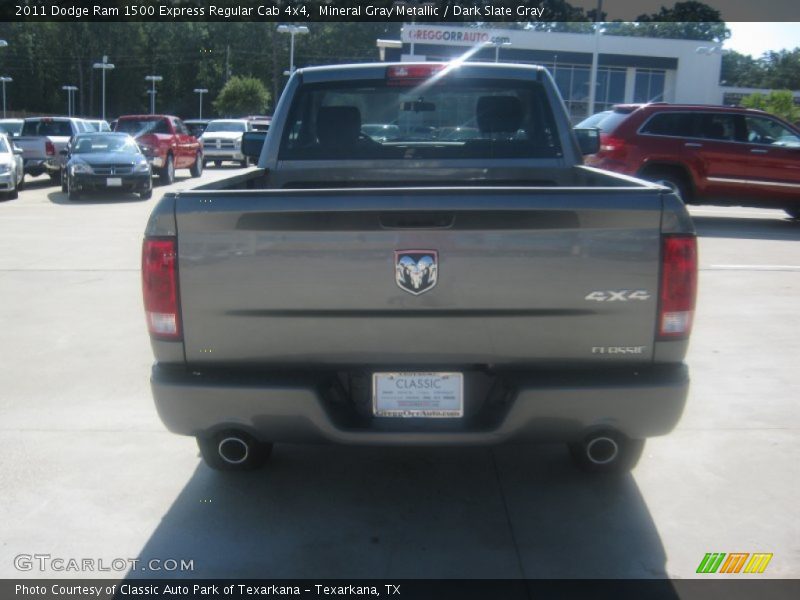 Mineral Gray Metallic / Dark Slate Gray 2011 Dodge Ram 1500 Express Regular Cab 4x4