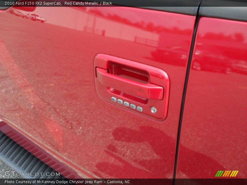 Red Candy Metallic / Black 2010 Ford F150 FX2 SuperCab