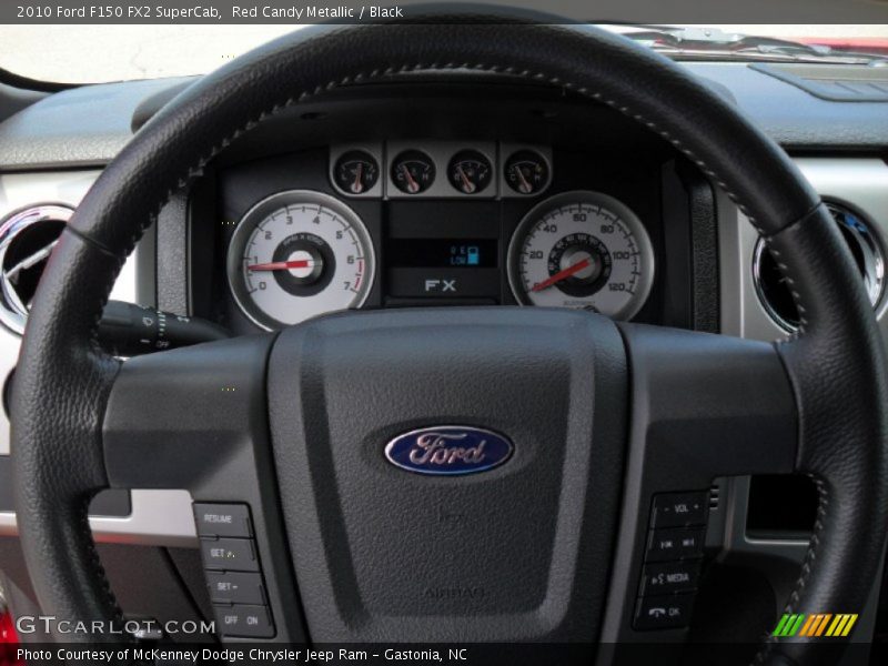 Red Candy Metallic / Black 2010 Ford F150 FX2 SuperCab