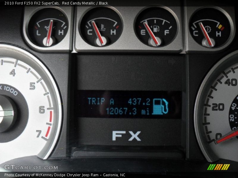 Red Candy Metallic / Black 2010 Ford F150 FX2 SuperCab