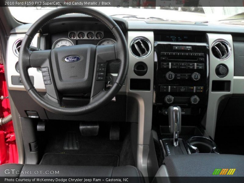 Red Candy Metallic / Black 2010 Ford F150 FX2 SuperCab