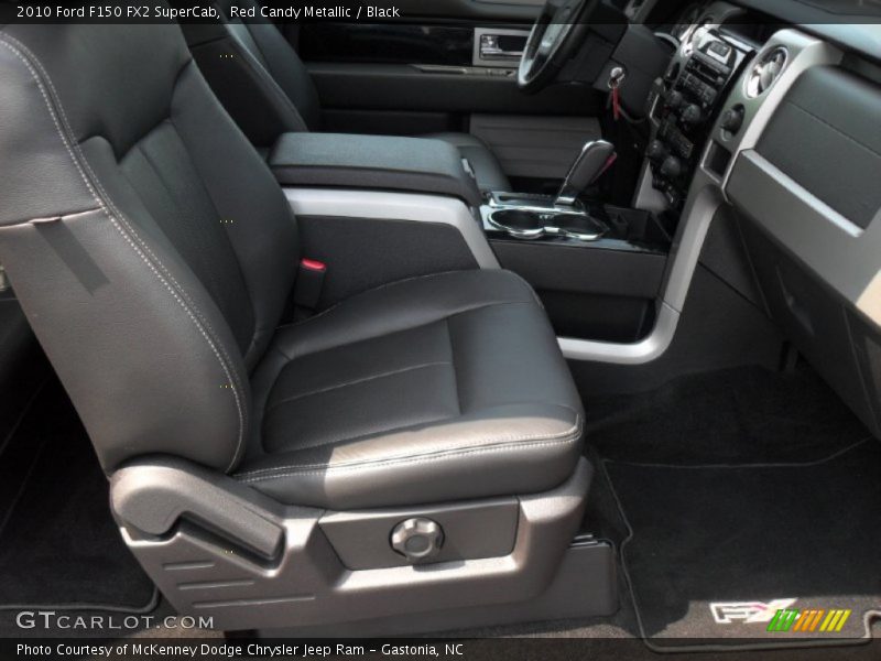 Red Candy Metallic / Black 2010 Ford F150 FX2 SuperCab