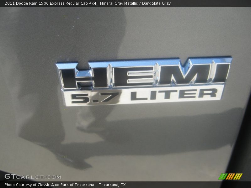 Mineral Gray Metallic / Dark Slate Gray 2011 Dodge Ram 1500 Express Regular Cab 4x4