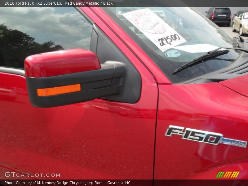 Red Candy Metallic / Black 2010 Ford F150 FX2 SuperCab