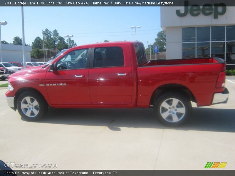 Flame Red / Dark Slate Gray/Medium Graystone 2011 Dodge Ram 1500 Lone Star Crew Cab 4x4