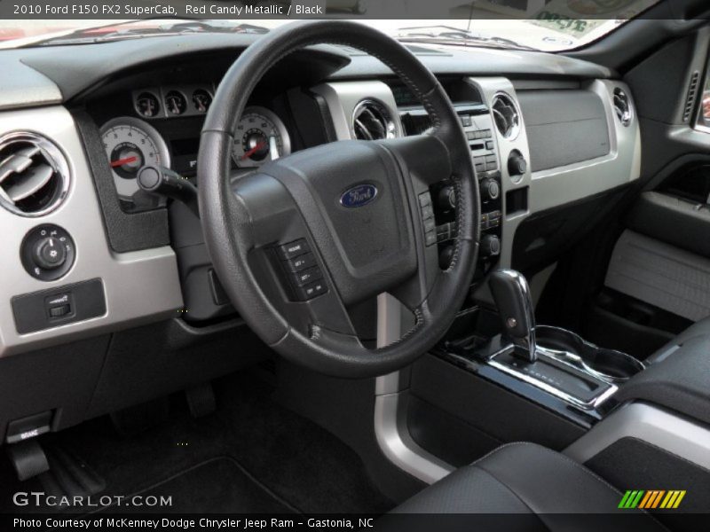 Red Candy Metallic / Black 2010 Ford F150 FX2 SuperCab