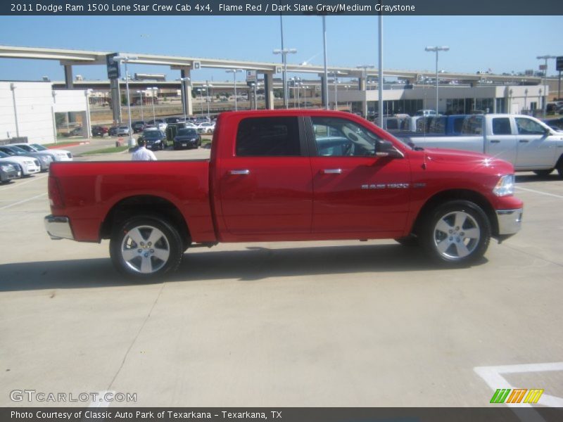 Flame Red / Dark Slate Gray/Medium Graystone 2011 Dodge Ram 1500 Lone Star Crew Cab 4x4