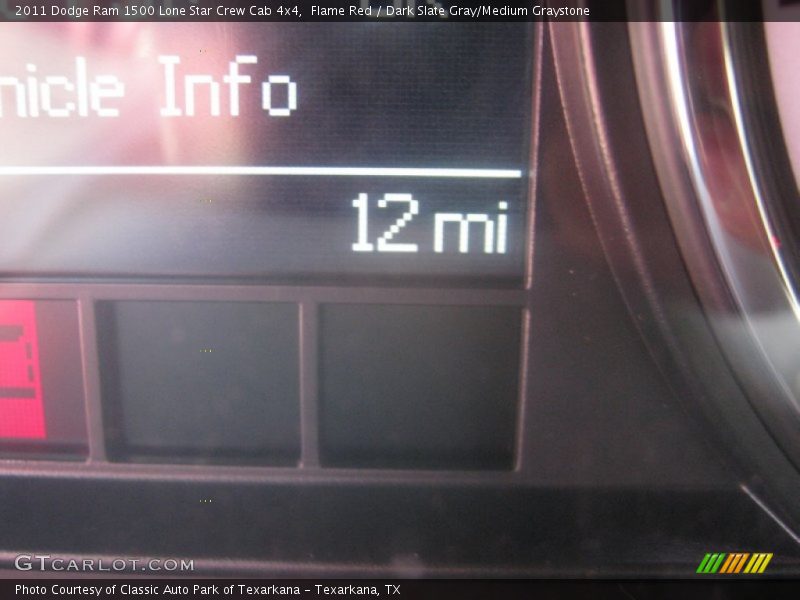 Flame Red / Dark Slate Gray/Medium Graystone 2011 Dodge Ram 1500 Lone Star Crew Cab 4x4