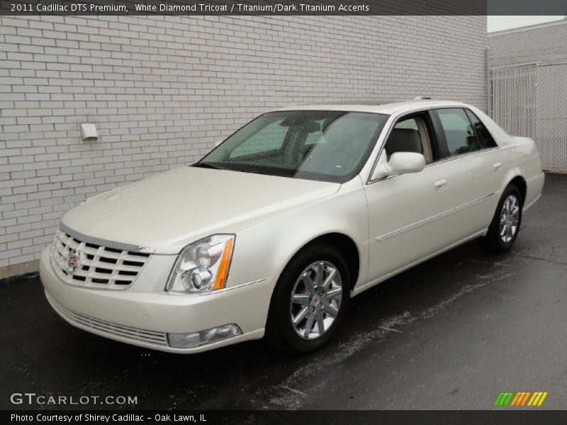 White Diamond Tricoat / Titanium/Dark Titanium Accents 2011 Cadillac DTS Premium