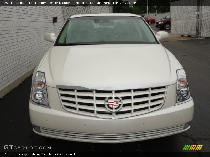 White Diamond Tricoat / Titanium/Dark Titanium Accents 2011 Cadillac DTS Premium