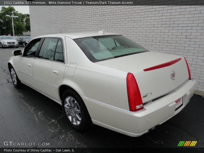 White Diamond Tricoat / Titanium/Dark Titanium Accents 2011 Cadillac DTS Premium