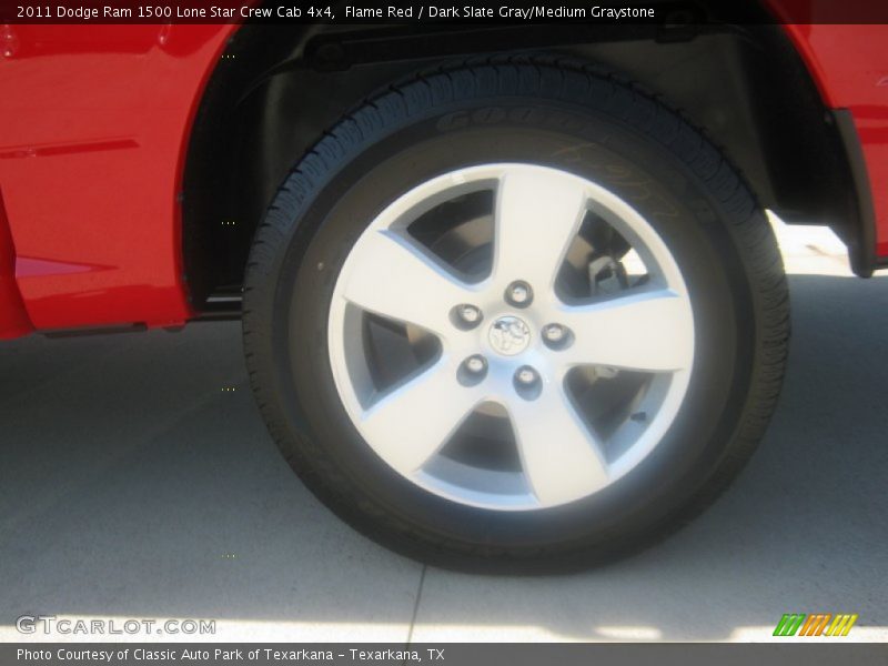 Flame Red / Dark Slate Gray/Medium Graystone 2011 Dodge Ram 1500 Lone Star Crew Cab 4x4