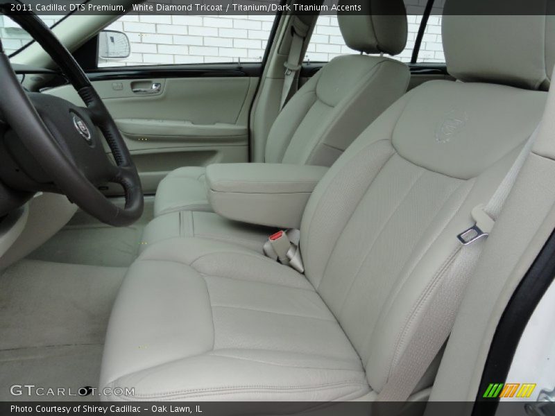 White Diamond Tricoat / Titanium/Dark Titanium Accents 2011 Cadillac DTS Premium