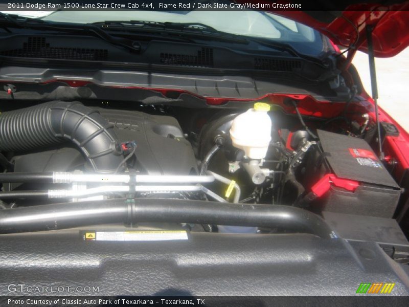 Flame Red / Dark Slate Gray/Medium Graystone 2011 Dodge Ram 1500 Lone Star Crew Cab 4x4