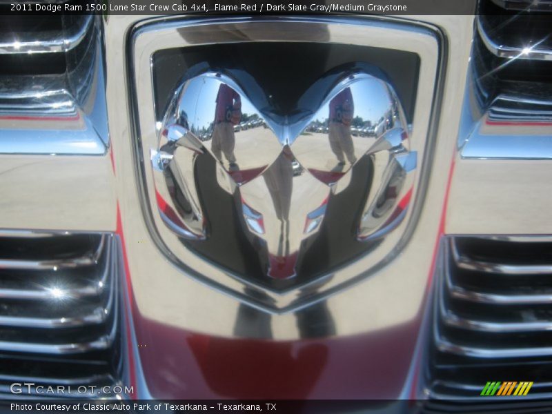 Flame Red / Dark Slate Gray/Medium Graystone 2011 Dodge Ram 1500 Lone Star Crew Cab 4x4