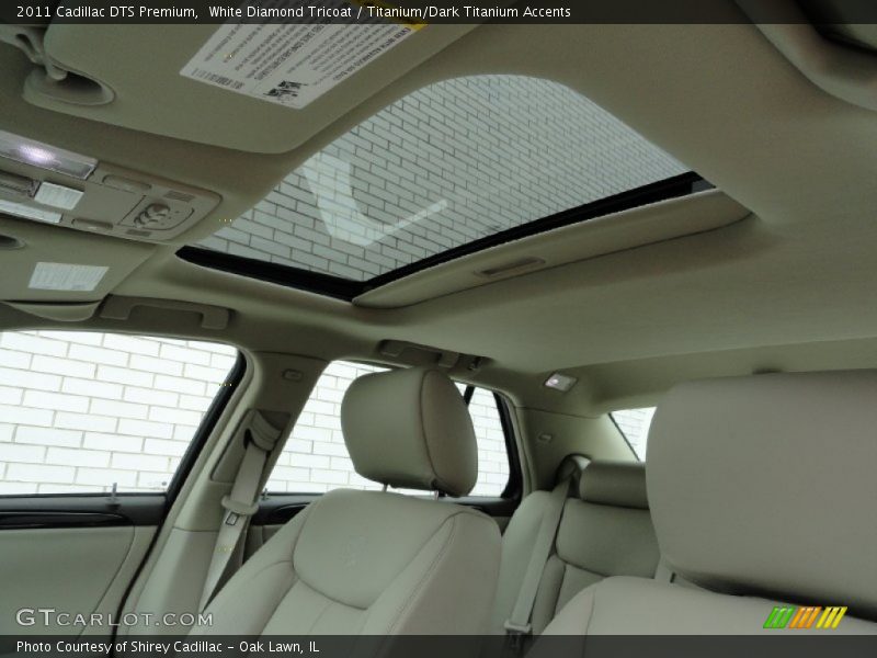 White Diamond Tricoat / Titanium/Dark Titanium Accents 2011 Cadillac DTS Premium