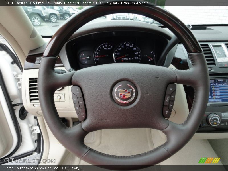 White Diamond Tricoat / Titanium/Dark Titanium Accents 2011 Cadillac DTS Premium