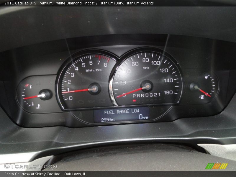 White Diamond Tricoat / Titanium/Dark Titanium Accents 2011 Cadillac DTS Premium