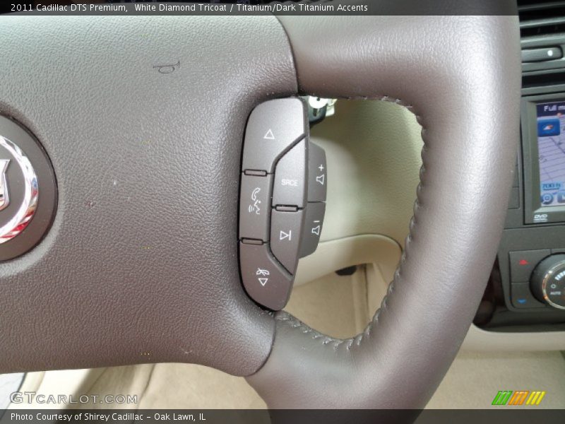 White Diamond Tricoat / Titanium/Dark Titanium Accents 2011 Cadillac DTS Premium