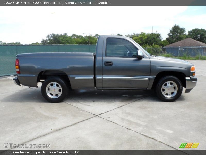 Storm Gray Metallic / Graphite 2002 GMC Sierra 1500 SL Regular Cab