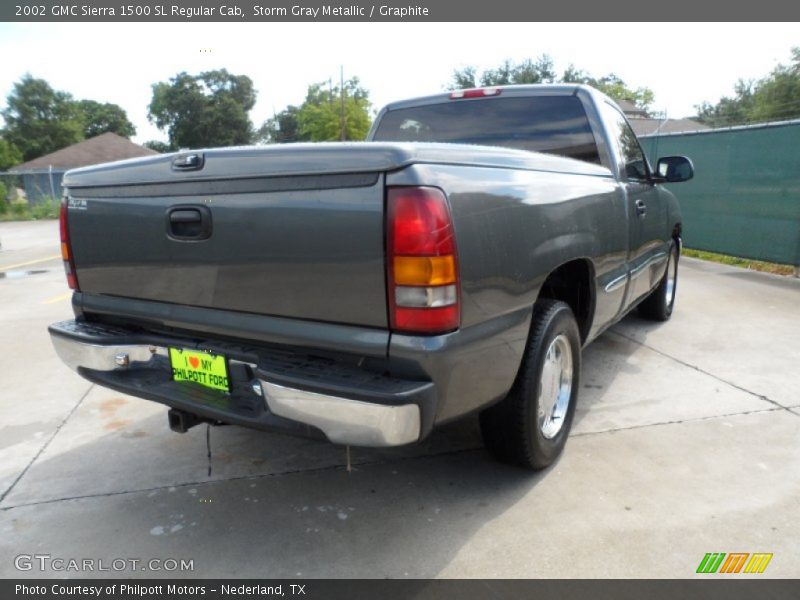 Storm Gray Metallic / Graphite 2002 GMC Sierra 1500 SL Regular Cab