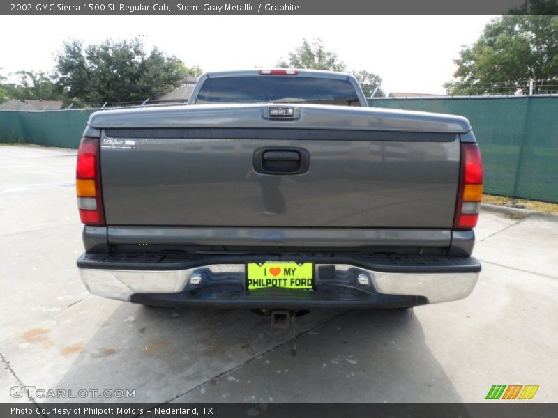 Storm Gray Metallic / Graphite 2002 GMC Sierra 1500 SL Regular Cab