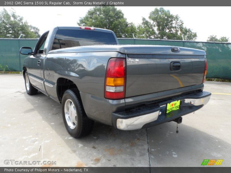 Storm Gray Metallic / Graphite 2002 GMC Sierra 1500 SL Regular Cab