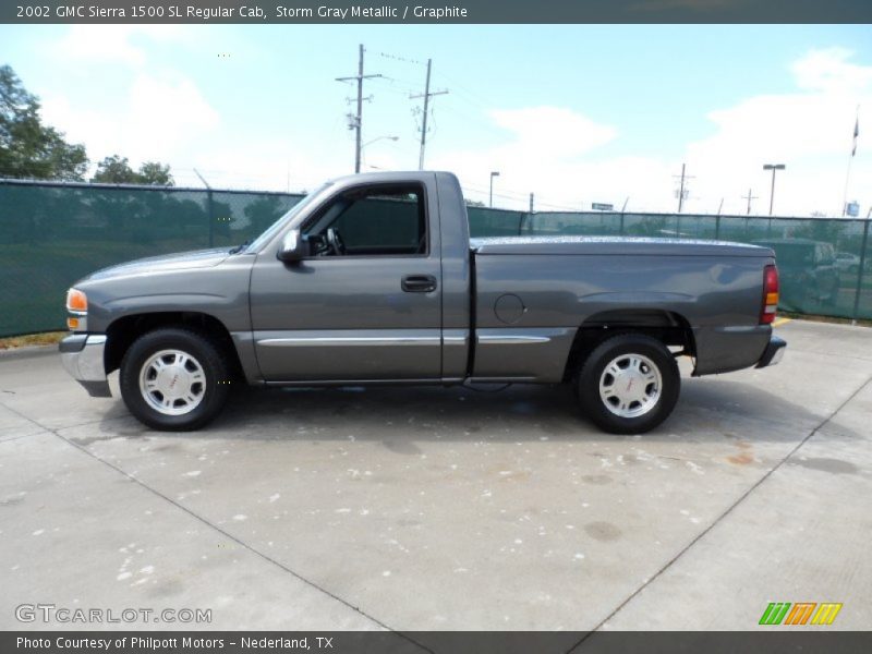 Storm Gray Metallic / Graphite 2002 GMC Sierra 1500 SL Regular Cab
