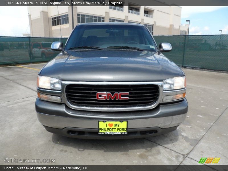 Storm Gray Metallic / Graphite 2002 GMC Sierra 1500 SL Regular Cab