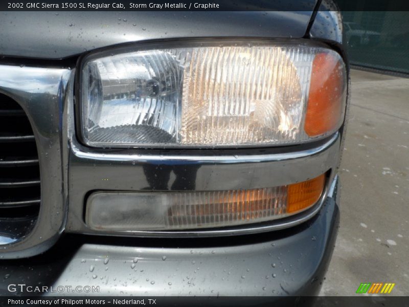Storm Gray Metallic / Graphite 2002 GMC Sierra 1500 SL Regular Cab