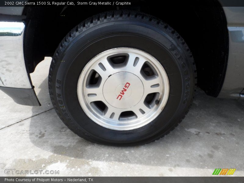 Storm Gray Metallic / Graphite 2002 GMC Sierra 1500 SL Regular Cab