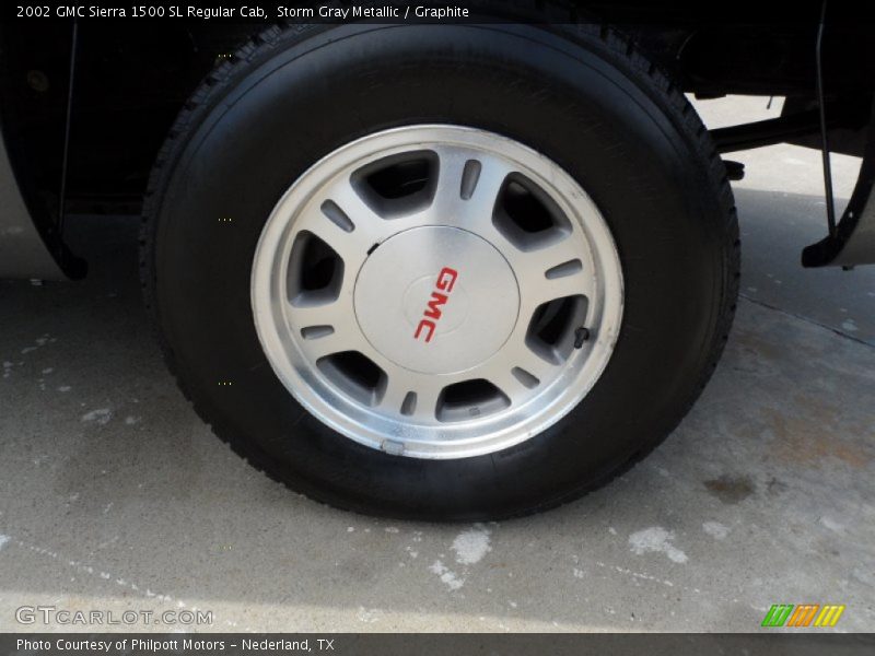 Storm Gray Metallic / Graphite 2002 GMC Sierra 1500 SL Regular Cab
