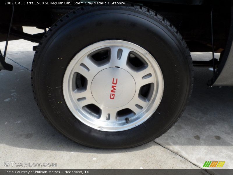 Storm Gray Metallic / Graphite 2002 GMC Sierra 1500 SL Regular Cab
