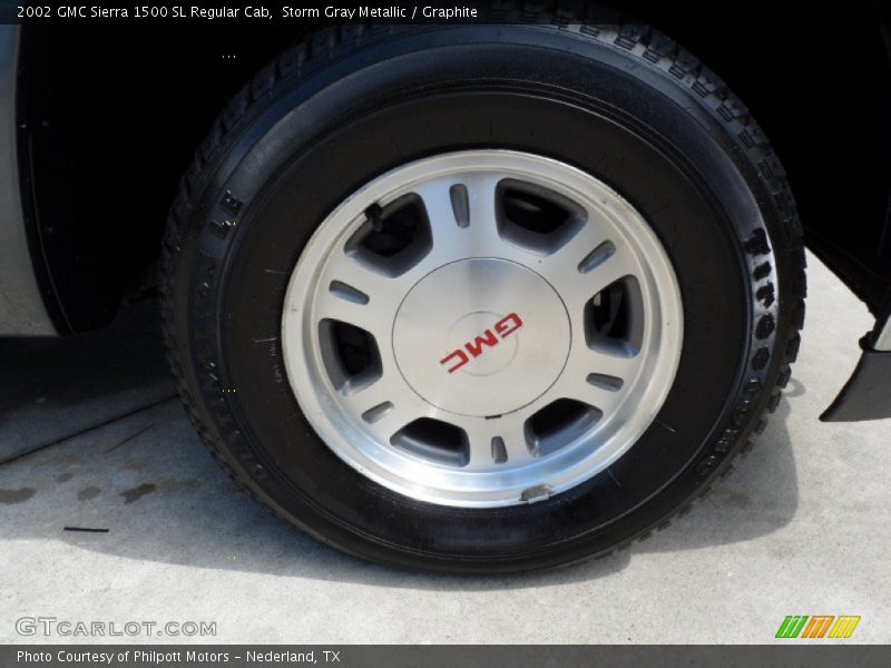 Storm Gray Metallic / Graphite 2002 GMC Sierra 1500 SL Regular Cab
