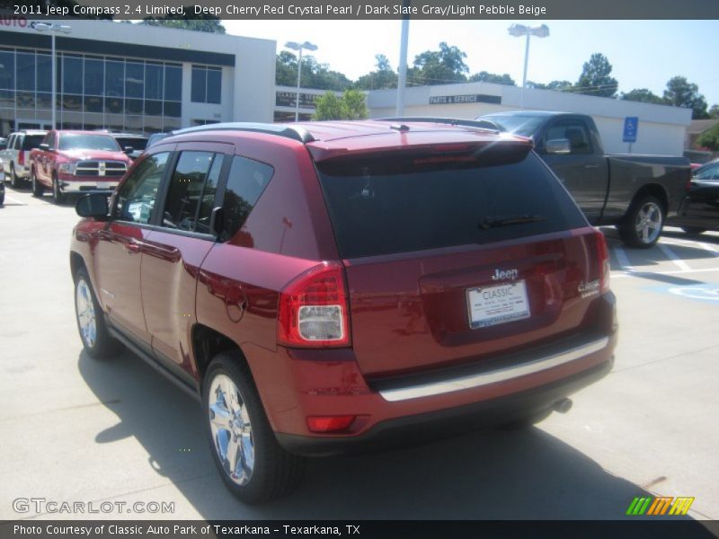 Deep Cherry Red Crystal Pearl / Dark Slate Gray/Light Pebble Beige 2011 Jeep Compass 2.4 Limited