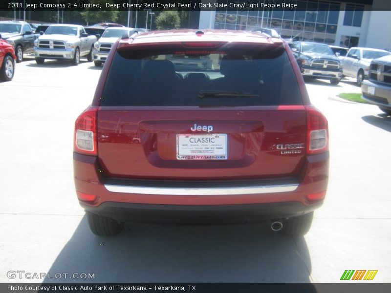 Deep Cherry Red Crystal Pearl / Dark Slate Gray/Light Pebble Beige 2011 Jeep Compass 2.4 Limited