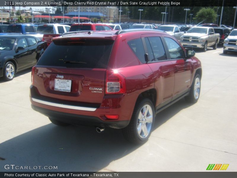 Deep Cherry Red Crystal Pearl / Dark Slate Gray/Light Pebble Beige 2011 Jeep Compass 2.4 Limited
