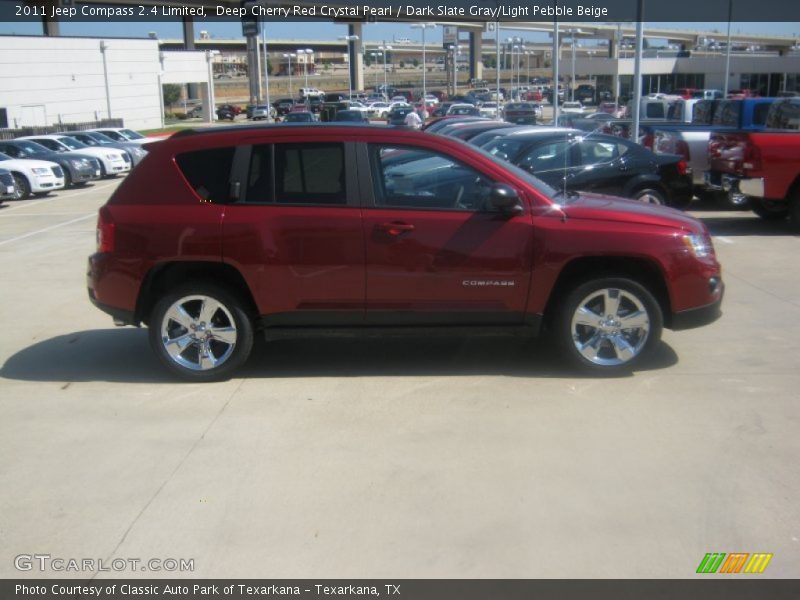 Deep Cherry Red Crystal Pearl / Dark Slate Gray/Light Pebble Beige 2011 Jeep Compass 2.4 Limited