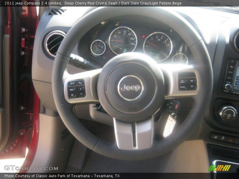 Deep Cherry Red Crystal Pearl / Dark Slate Gray/Light Pebble Beige 2011 Jeep Compass 2.4 Limited