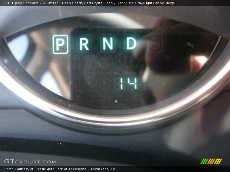 Deep Cherry Red Crystal Pearl / Dark Slate Gray/Light Pebble Beige 2011 Jeep Compass 2.4 Limited