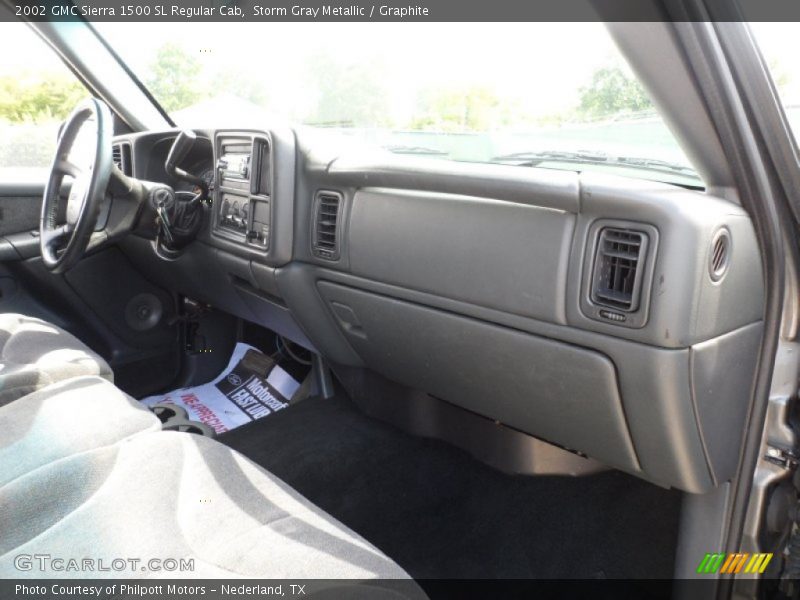 Storm Gray Metallic / Graphite 2002 GMC Sierra 1500 SL Regular Cab