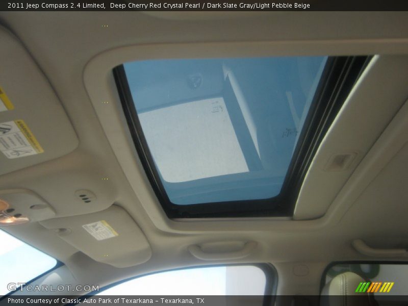 Deep Cherry Red Crystal Pearl / Dark Slate Gray/Light Pebble Beige 2011 Jeep Compass 2.4 Limited