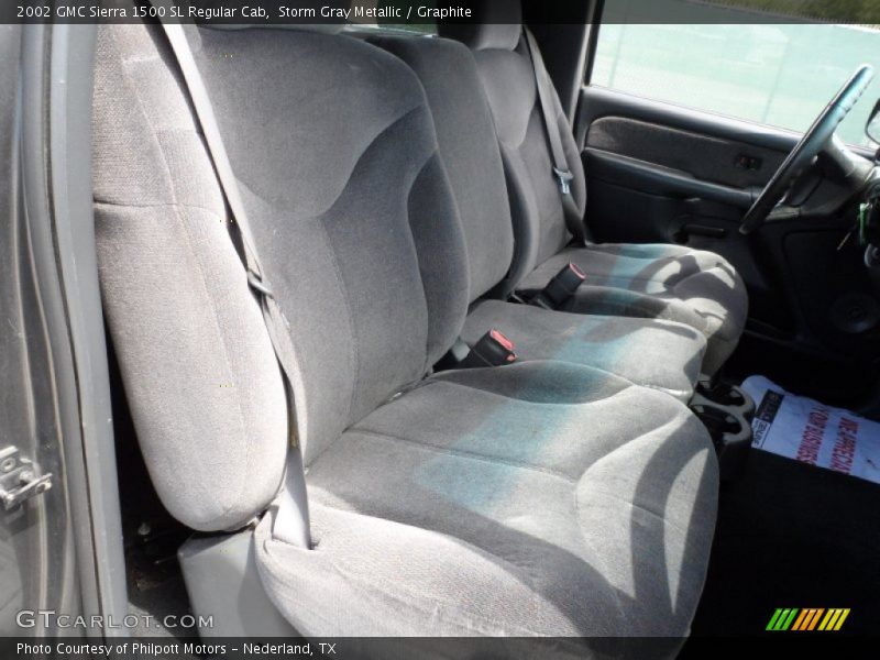 Storm Gray Metallic / Graphite 2002 GMC Sierra 1500 SL Regular Cab