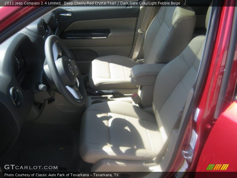 Deep Cherry Red Crystal Pearl / Dark Slate Gray/Light Pebble Beige 2011 Jeep Compass 2.4 Limited