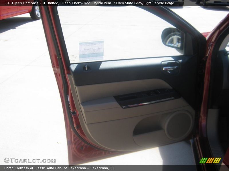 Deep Cherry Red Crystal Pearl / Dark Slate Gray/Light Pebble Beige 2011 Jeep Compass 2.4 Limited