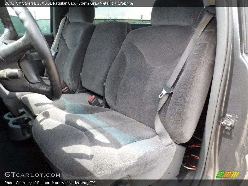 Storm Gray Metallic / Graphite 2002 GMC Sierra 1500 SL Regular Cab