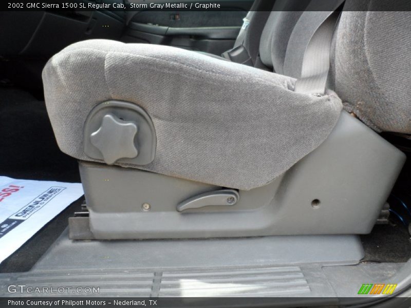 Storm Gray Metallic / Graphite 2002 GMC Sierra 1500 SL Regular Cab