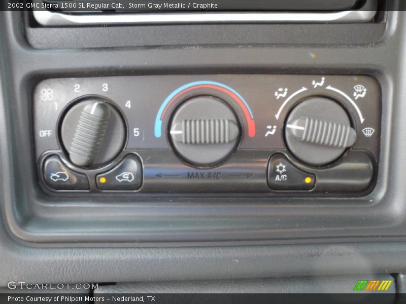 Storm Gray Metallic / Graphite 2002 GMC Sierra 1500 SL Regular Cab